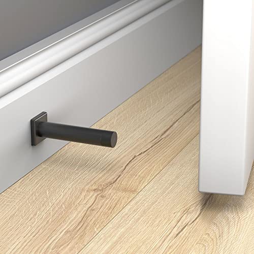 National Hardware N830-526 Reed Door Stop  3""  Matte Black with Matte Black Tip  1 Count (Pack of 1) - Image 3